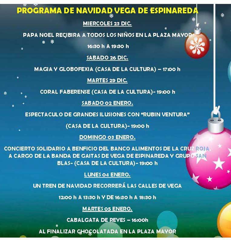 Navidad en Vega de Espinareda, actividades 1