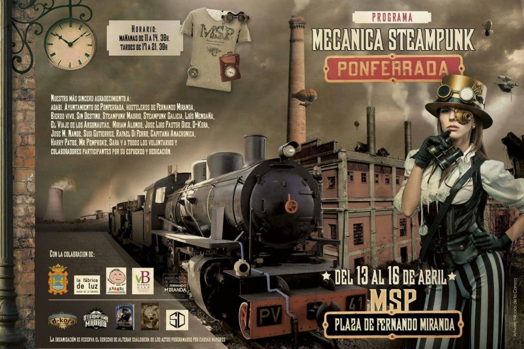 Programa del evento MSP Mecánica Steampunk Ponferrada 1