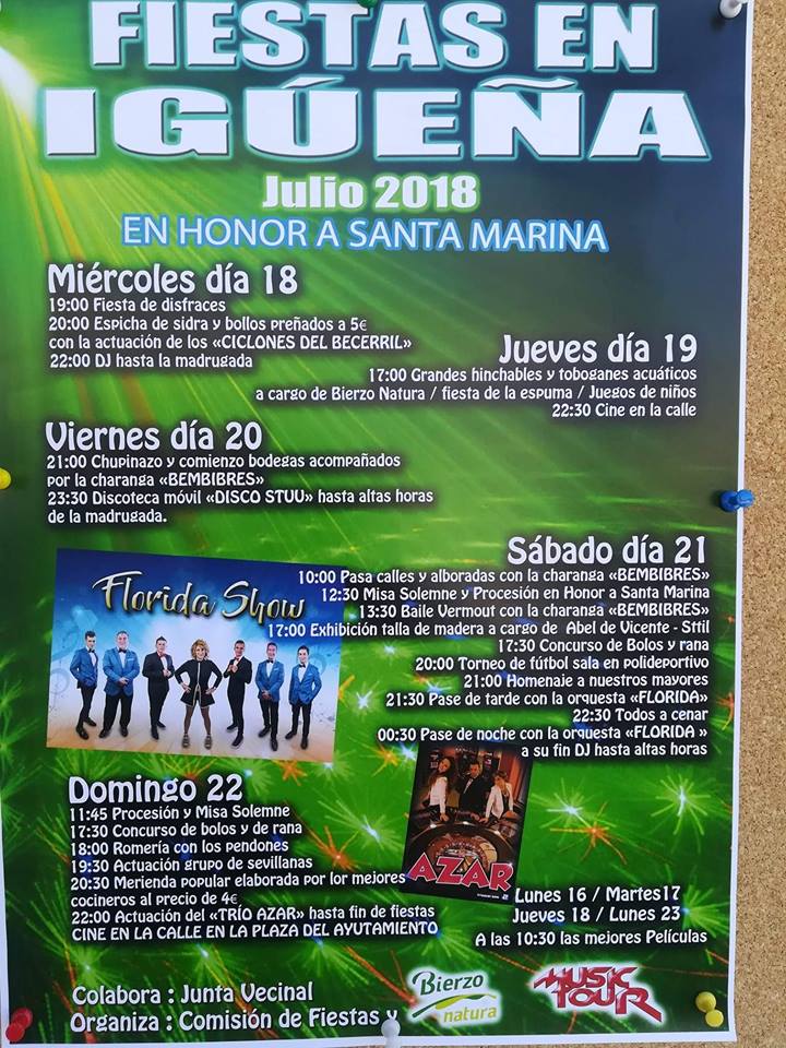 Fiestas en honor a Santa Marina en Igüeña 1