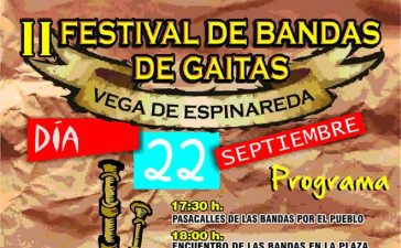 II Festival de bandas de gaitas en Vega de Espinareda 1