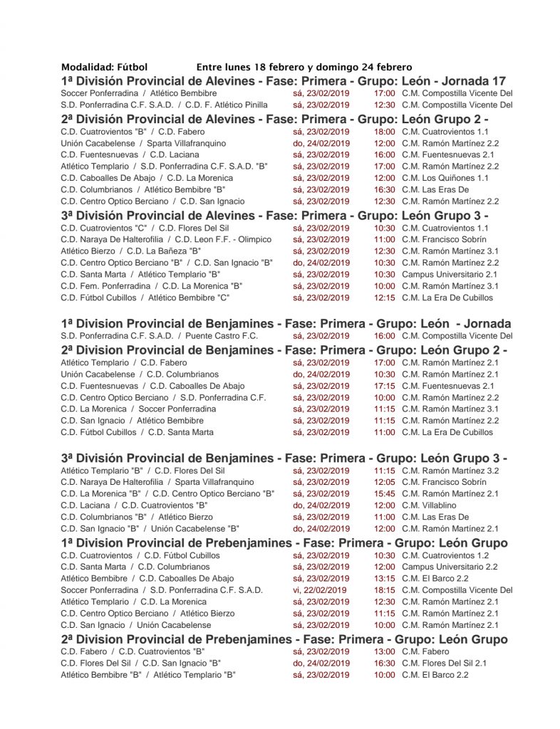 Planes en el Bierzo para el fin de semana. 22 al 24 de febrero 2019 38