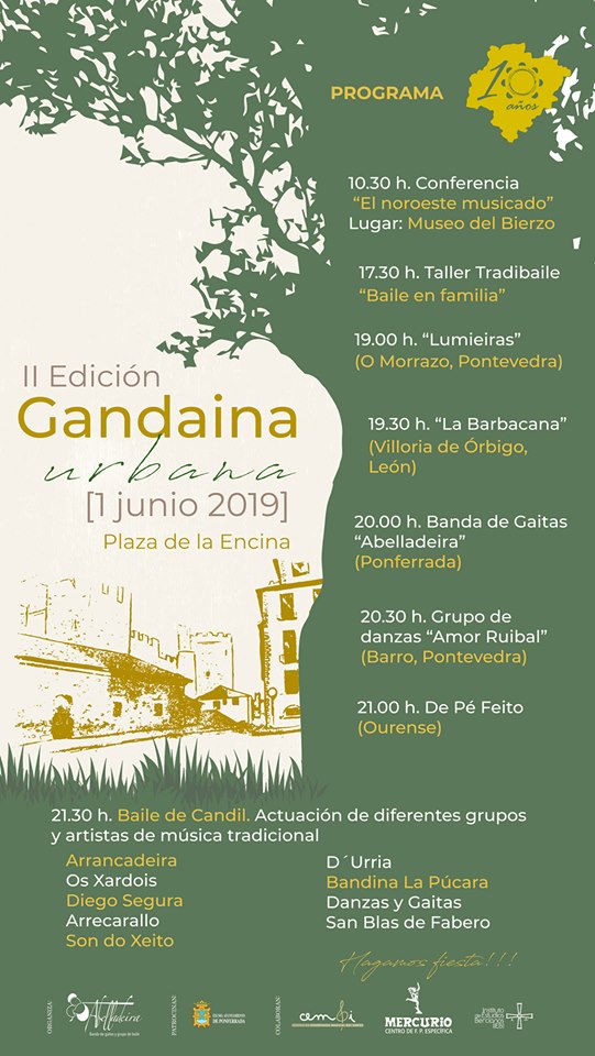 El sábado se celebra en la Plaza de la Encina de Ponferrada la II Gandaina urbana 2019 2