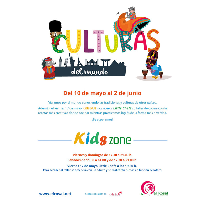Taller para niños en la Kids Zone de El rosal: CULTURAS DEL MUNDO 1