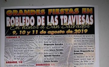 Fiestas de El Salvador en Robledo de las Traviesas. 9 al 11 de agosto 2019 2