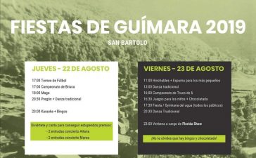 Fiestas en Guímara. 22 al 25 de agosto 2019 6