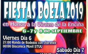 Fiestas en Boeza en honor a la Virgen de la Encina. 6, 7 y 8 de septiembre 2019 2