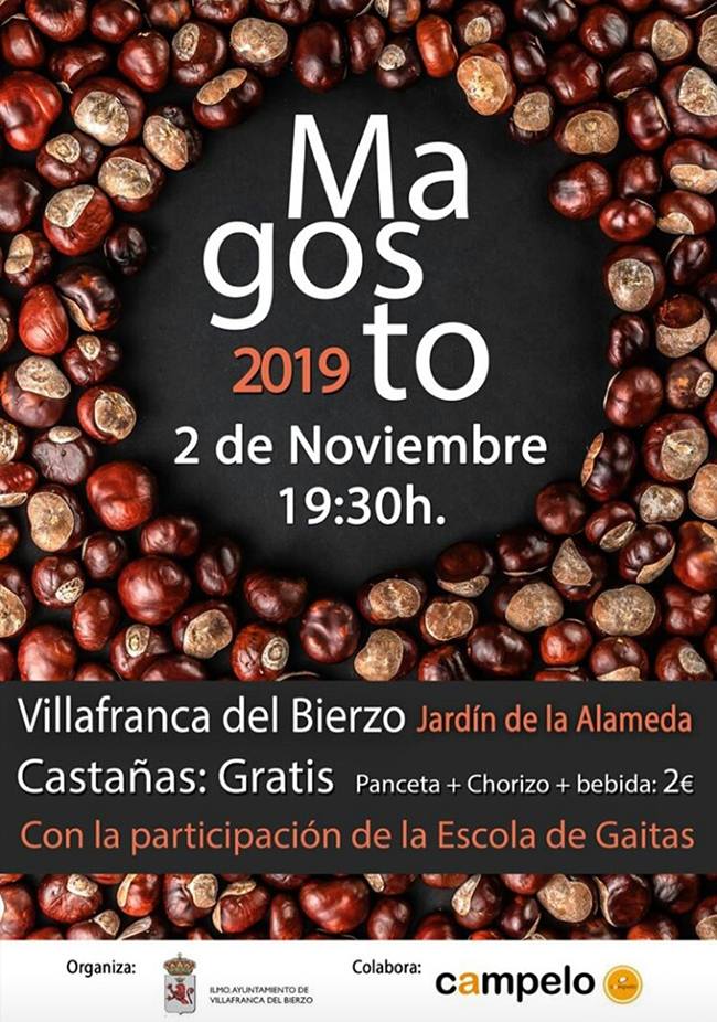 Gran magosto en Villafranca del Bierzo. Sábado 2 de noviembre 1