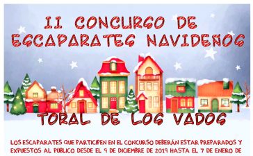 Toral de los vados convoca el II Concurso de escaparates navideños 2019 en 7