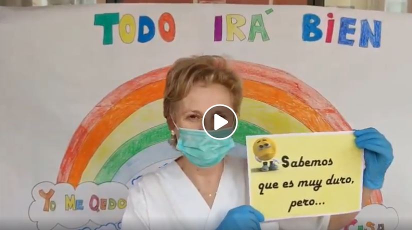 El vídeo de los profesionales de la Residencia Conde de Aldama de Avenida de los Escritores pidiendo que te quedes en casa 1