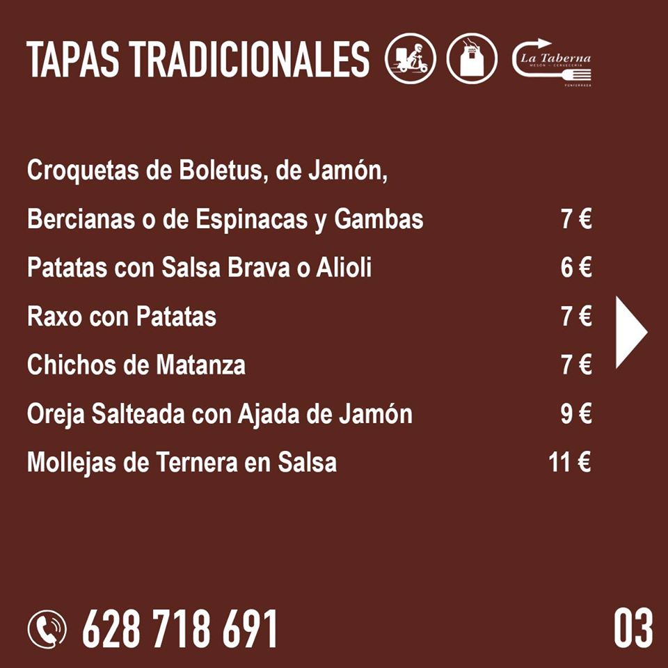El Restaurante La Taberna se suma a la oferta de comida de calidad para llevar y a domicilio en Ponferrada 5 El Restaurante La Taberna se suma a la oferta de comida de calidad para llevar y a domicilio en Ponferrada 5