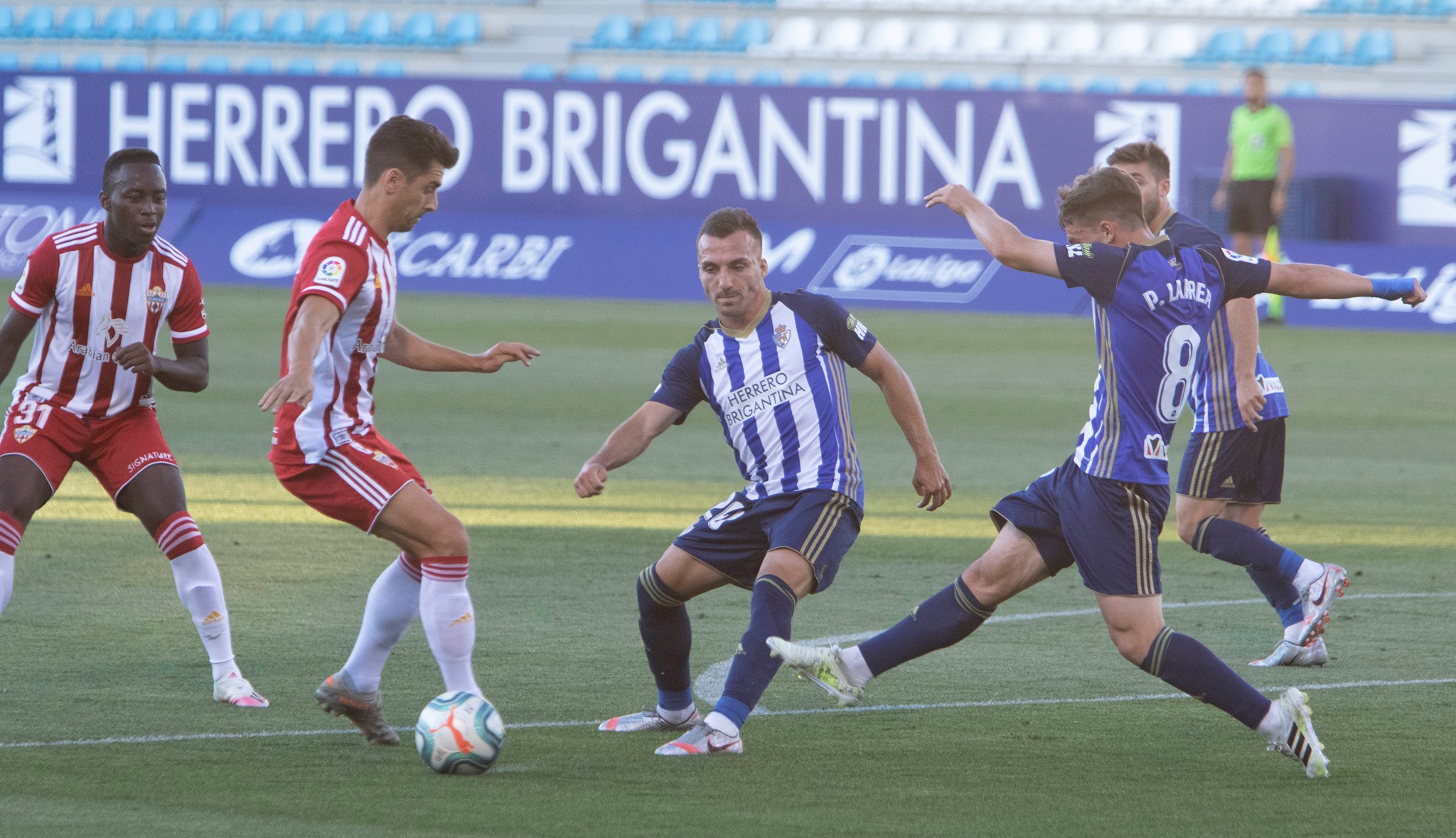 La Deportiva con un partidazo de 'San' Manu García, y los goles de Ivi y Yuri, sellan ante el Amería la permanencia de la Ponferradina en la Segunda División (2-1) 2