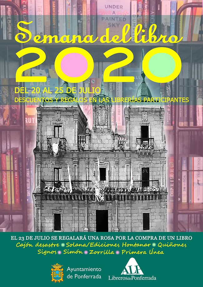 Las librerías ponferradinas celebran la semana del libro 2020 sacando sus novedades a la calle 2