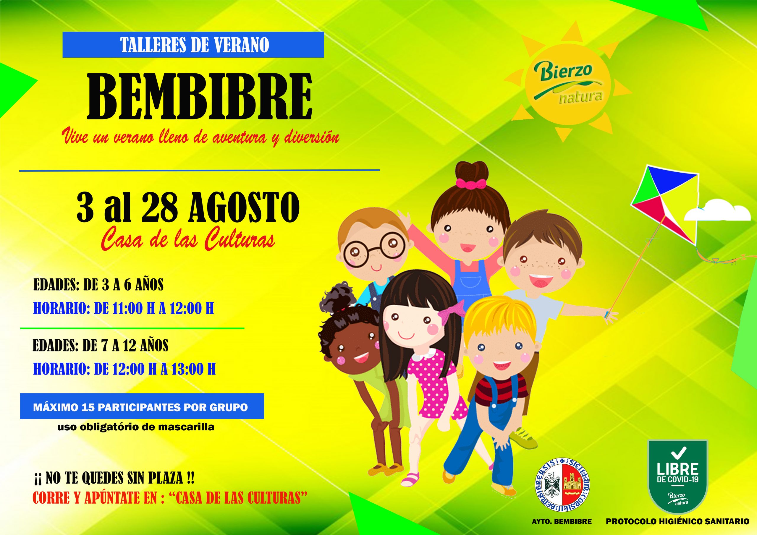 Talleres infantiles y cine de verano entre las actividades organizadas por el Ayuntamiento de Bembibre para la temporada estival 2