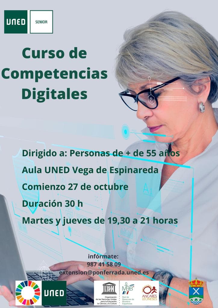 Curso de competencias digitales en Vega de Espinareda 1