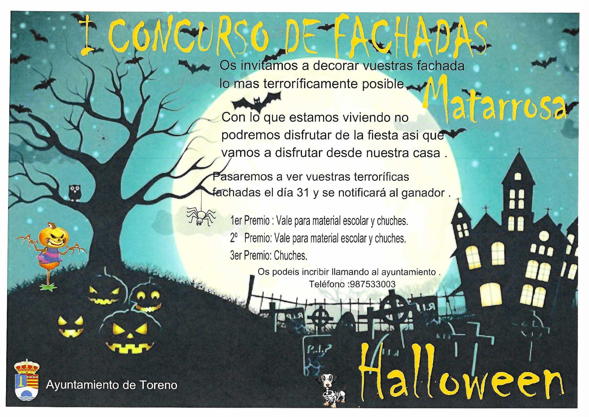 Toreno y Matarrosa convocan un concurso de Fachadas terroríficas para celebrar Halloween 2