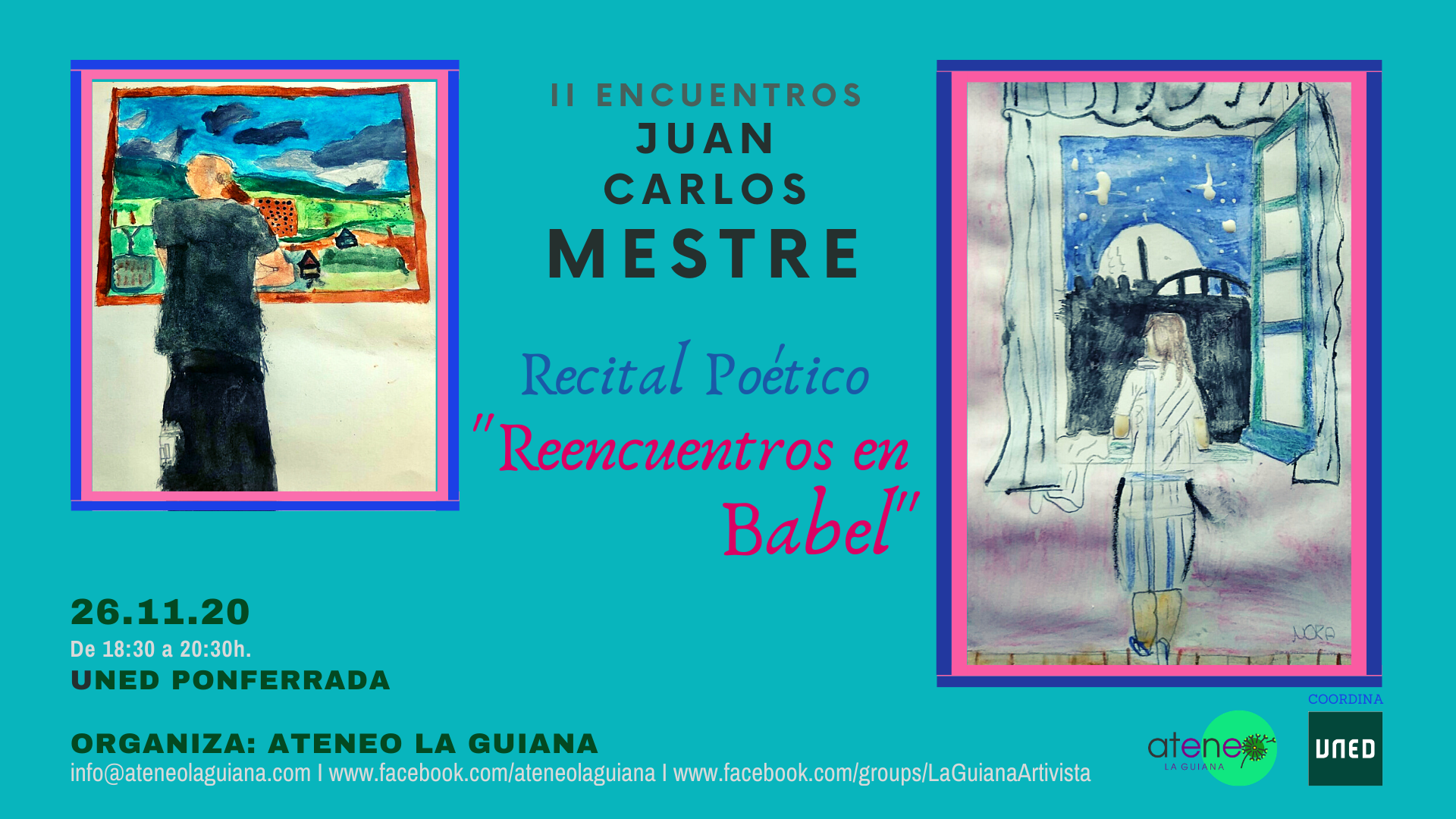 RECITAL POÉTICO titulado "II Encuentros Juan Carlos Mestre: Reencuentros en Babel" 1