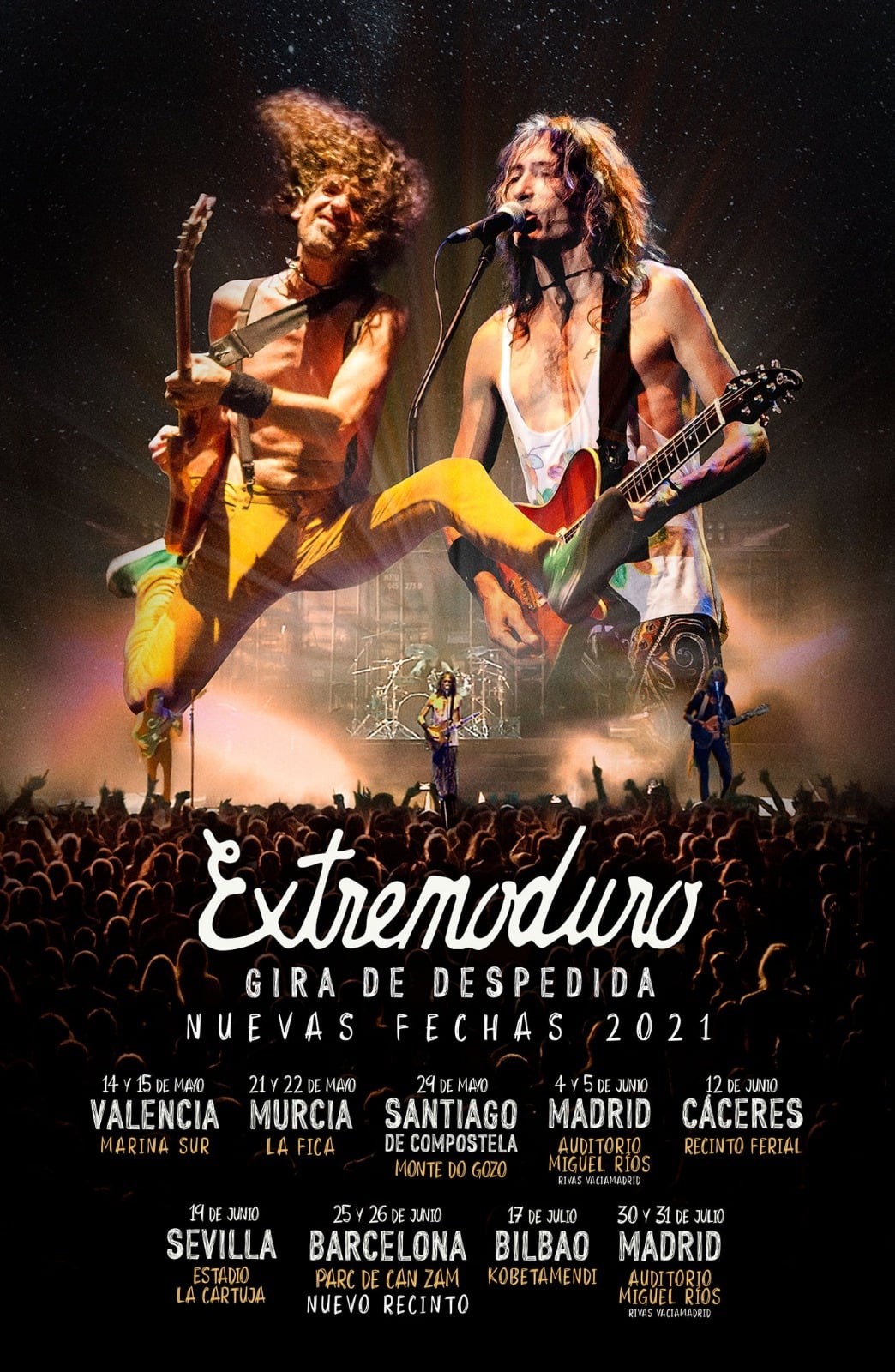 Extremoduro anuncia las fechas de su gira de despedida en 2021 2