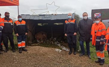 La Agrupación de Protección Civil del Consejo Comarcal inaugura su Belén en el Acebo 9