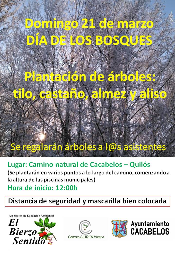 Cacabelos celebra el día de los bosques con una plantación comunitaria de árboles 2