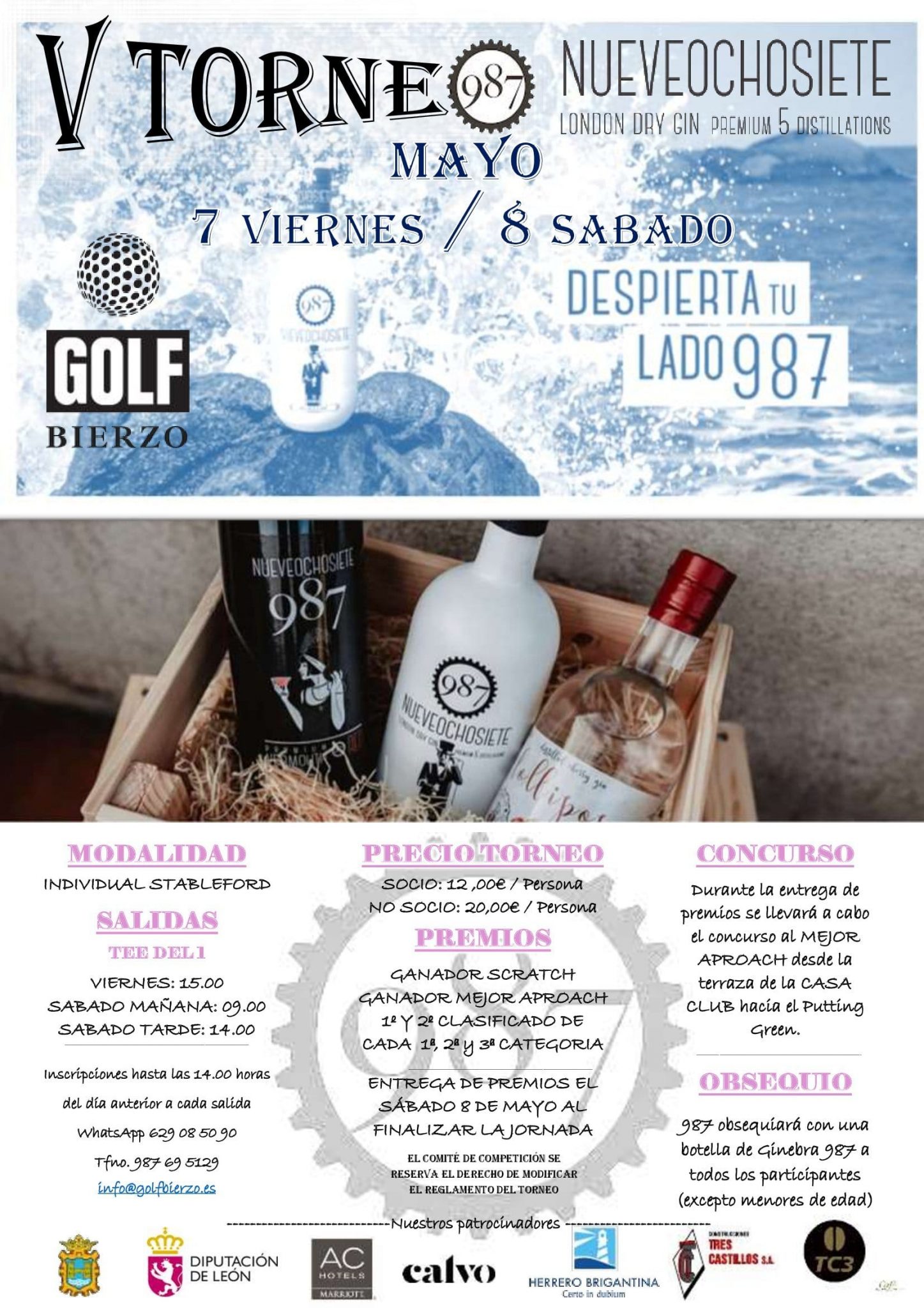 Torneo 987 gin este fin de semana en el Club de golf Bierzo 1