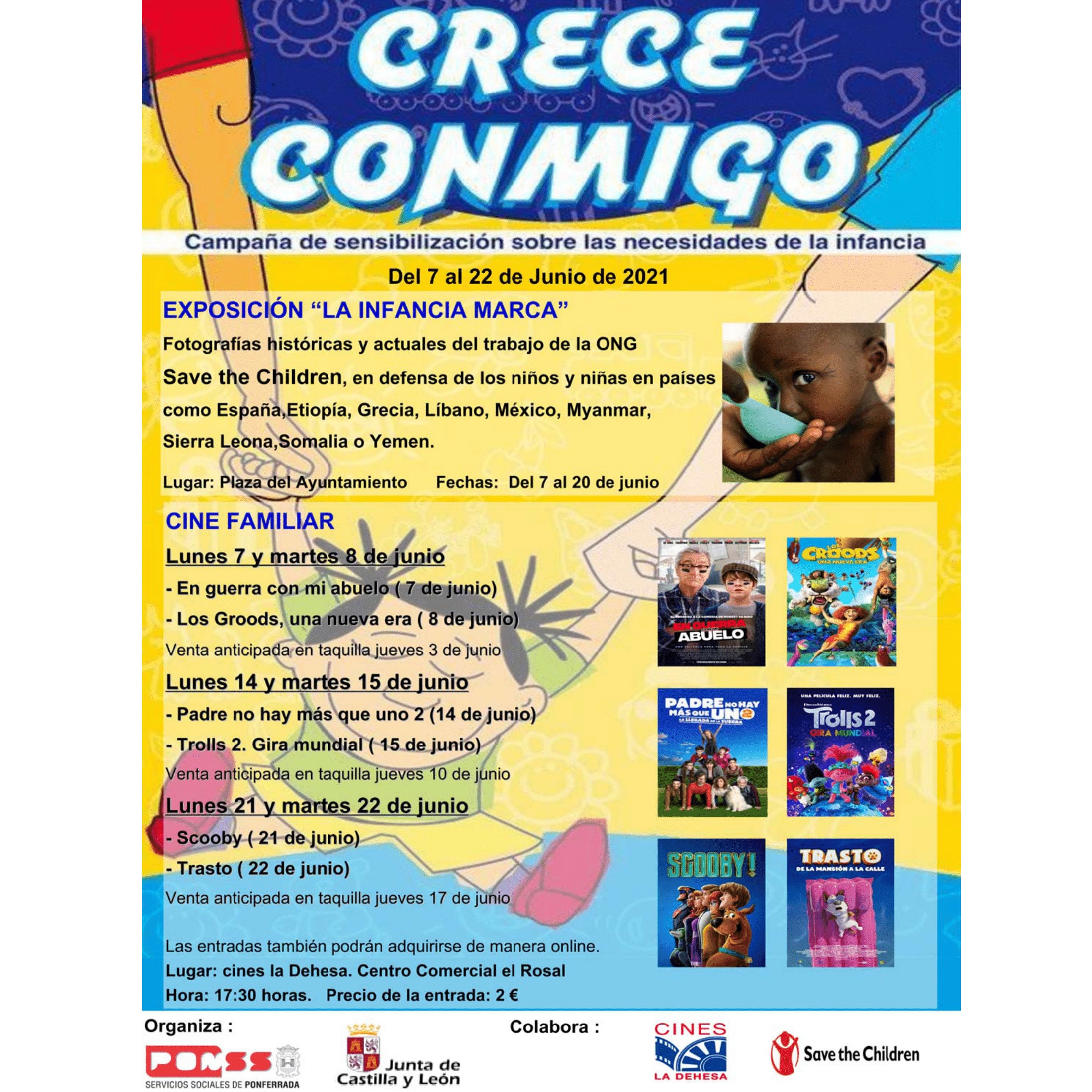 Una exposición al aire libre y proyección de cine familiar, las actividades de la campaña 'Crece Conmigo' 3