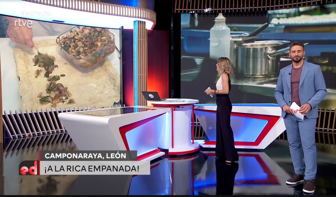 Camponaraya muestra como hacer la empanada berciana en 'España Directo' 1