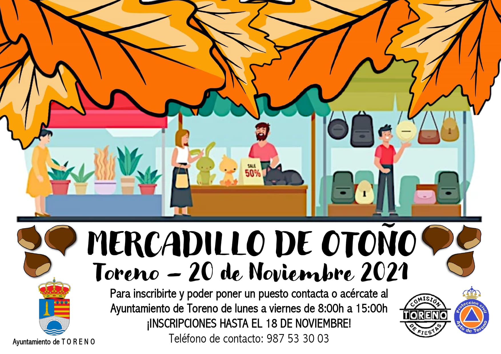 Toreno celebra un Magosto y mercadillo de otoño el próximo noviembre con música y concurso para cocinillas 2