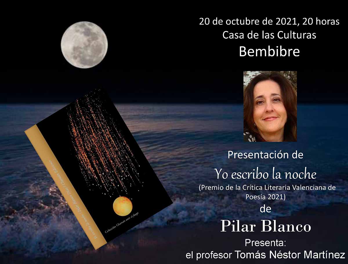 Presentación del poemario 'Yo escribo la noche' de la bembibrense Pilar Blanco en la Casa de las Culturas 2