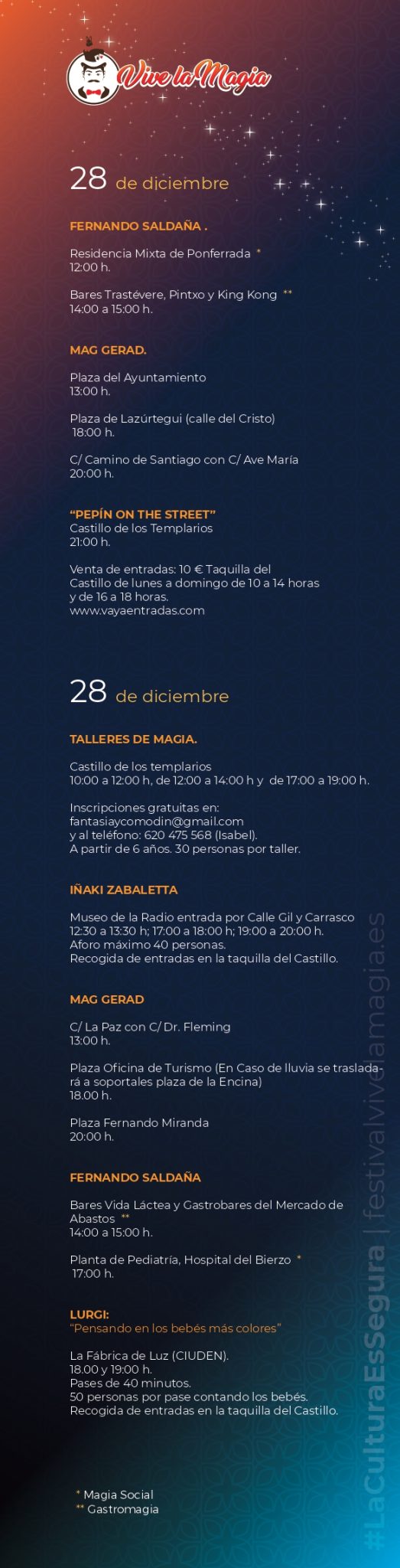 El Festival Vive la Magia estará presente en Ponferrada durante las navidades 4