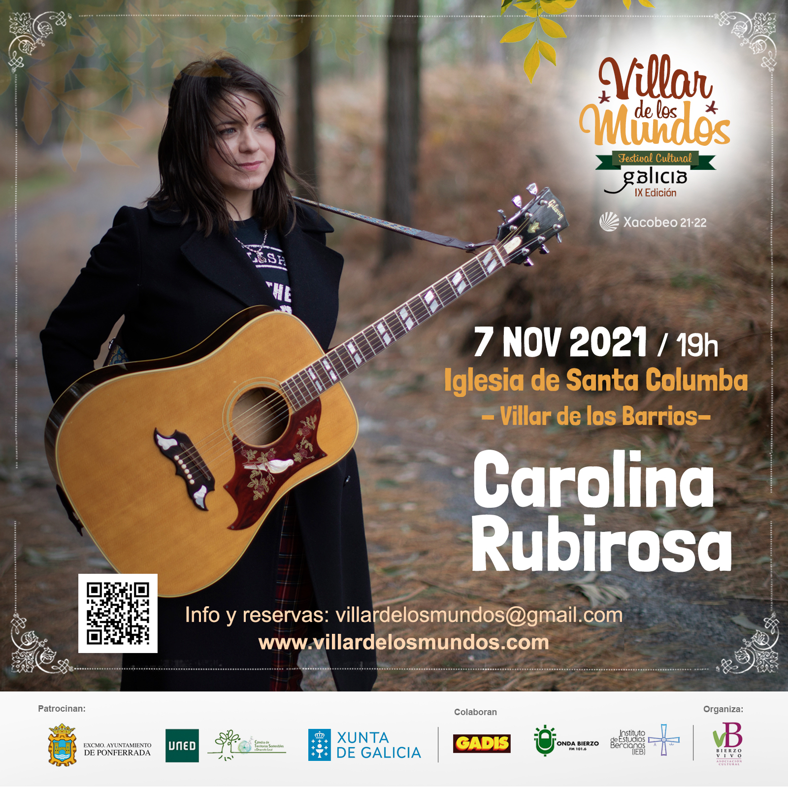 Concierto de Carolina Rubirosa, este domingo en Villar de los Barrios 2
