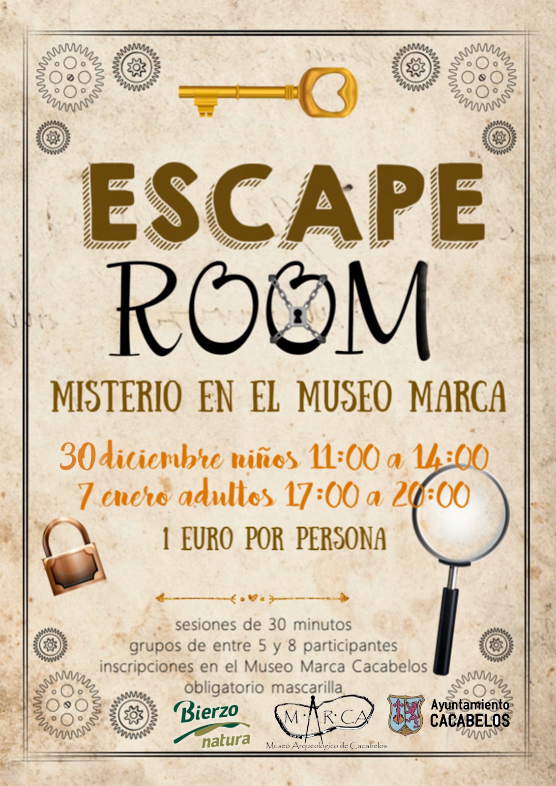 El 'misterio del Museo Marca', un Escape Room en el museo cacabelense 2