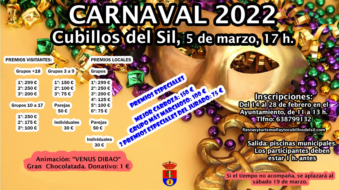 Carnaval 2022 en Cubillos del Sil, estos son los premios para los participantes en el desfile 2
