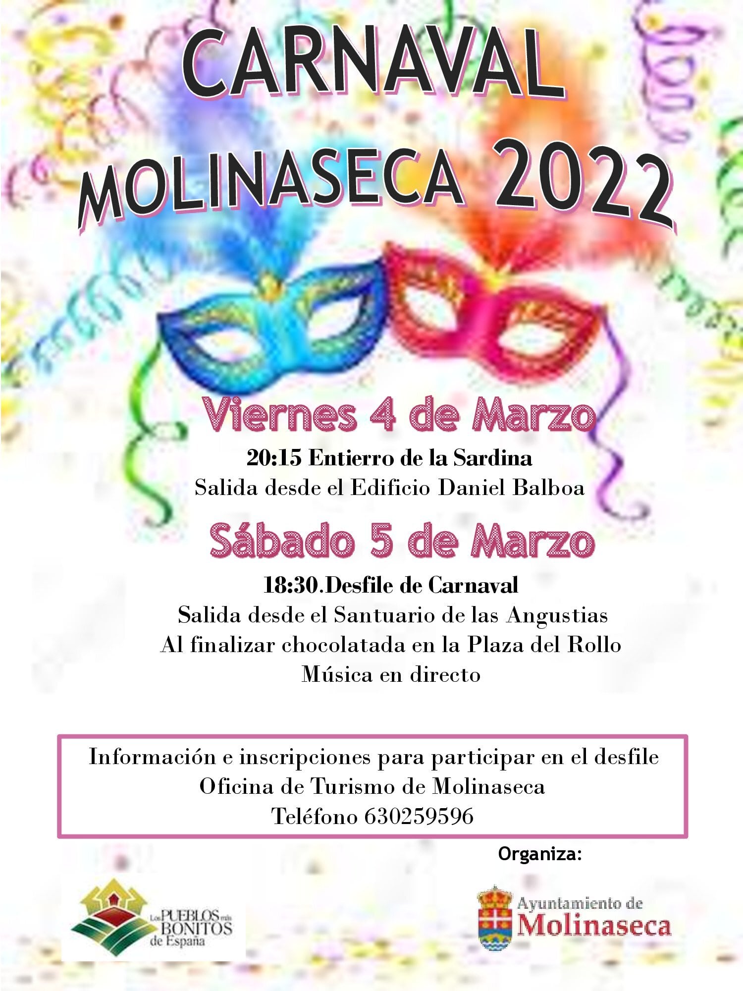 Carnavales en Molinaseca 2022. Entierro de la sardina y Desfile 2