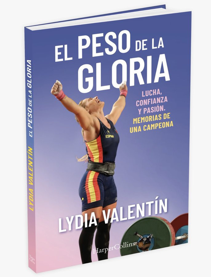 Lydia Valentín publica: 'El peso de la gloria', un libro en el que relata su lucha para llegar a ser la mejor 2