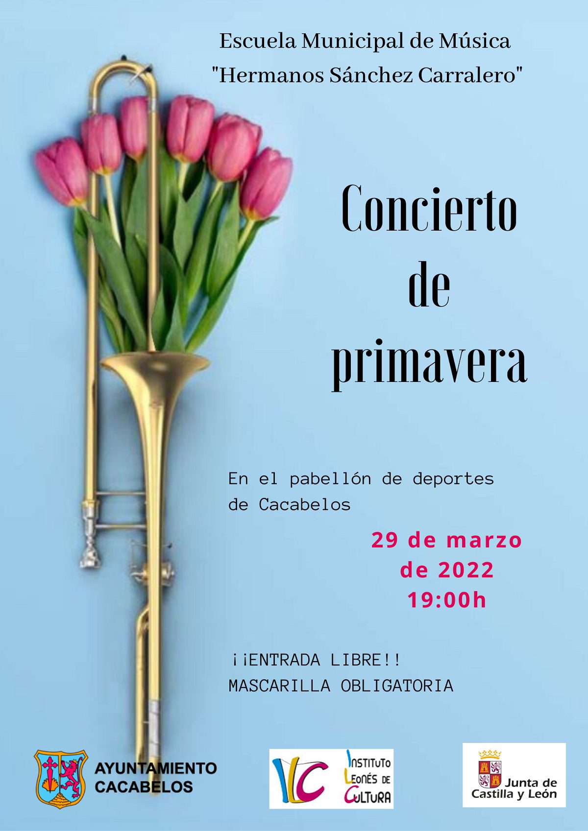 La Escuela de música "Sánchez Carralero" de Cacabelos organiza un Concierto de Primavera 2