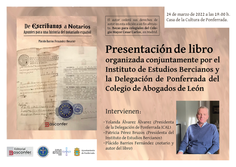 Presentación del libro "De escribanos a notarios. Apuntes para una historia del notariado español" 1