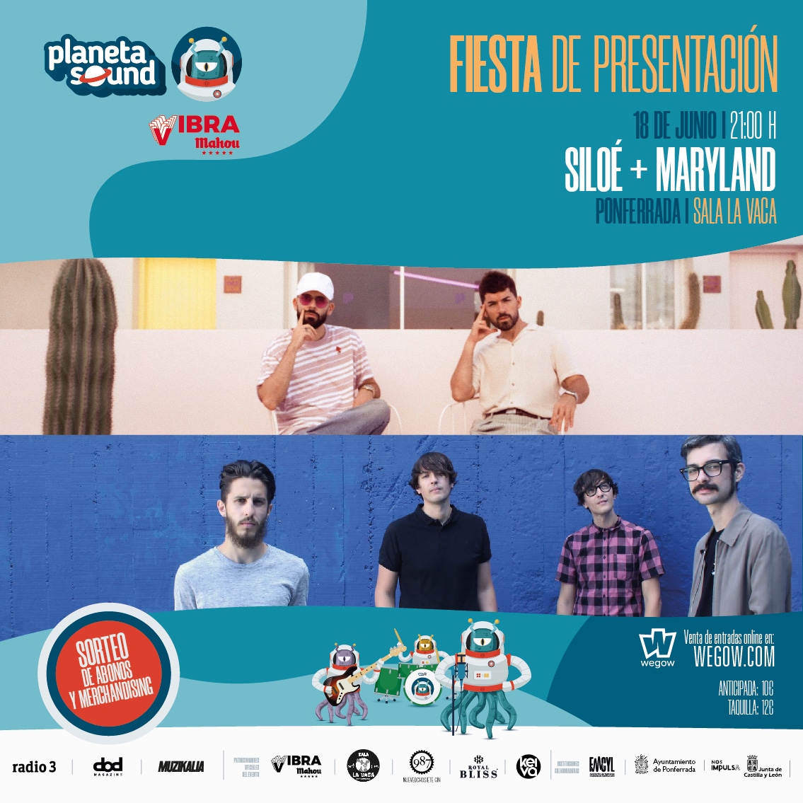 León, Salamanca y Ponferrada acogerán las fiestas presentación del festival Planeta Sound 4