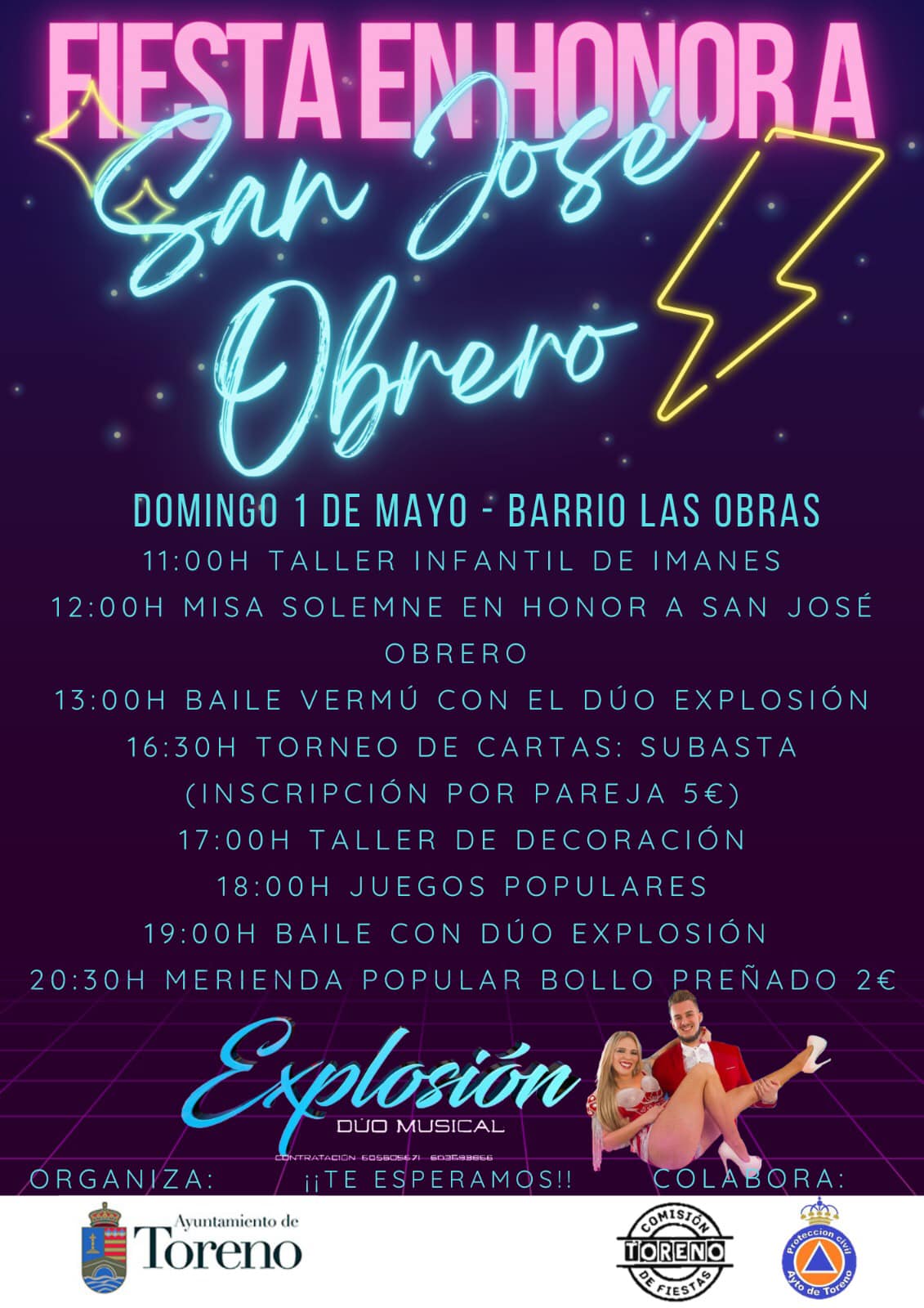 Fiestas del Barrio Las Obras de Toreno en honor a San José Obrero 2