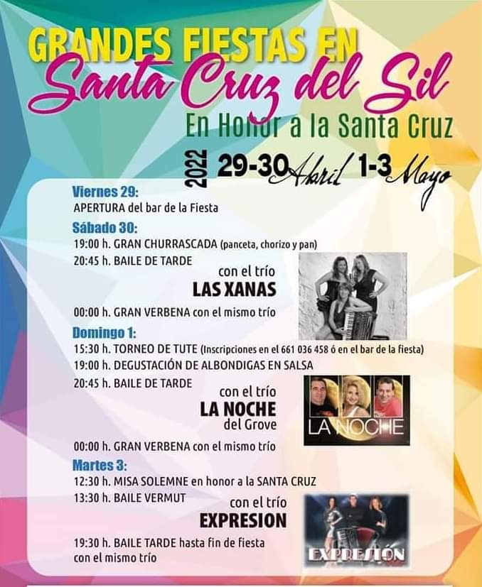 Fiestas en honor a la Santa Cruz 2022 en la localidad de Santa Cruz del Sil 2