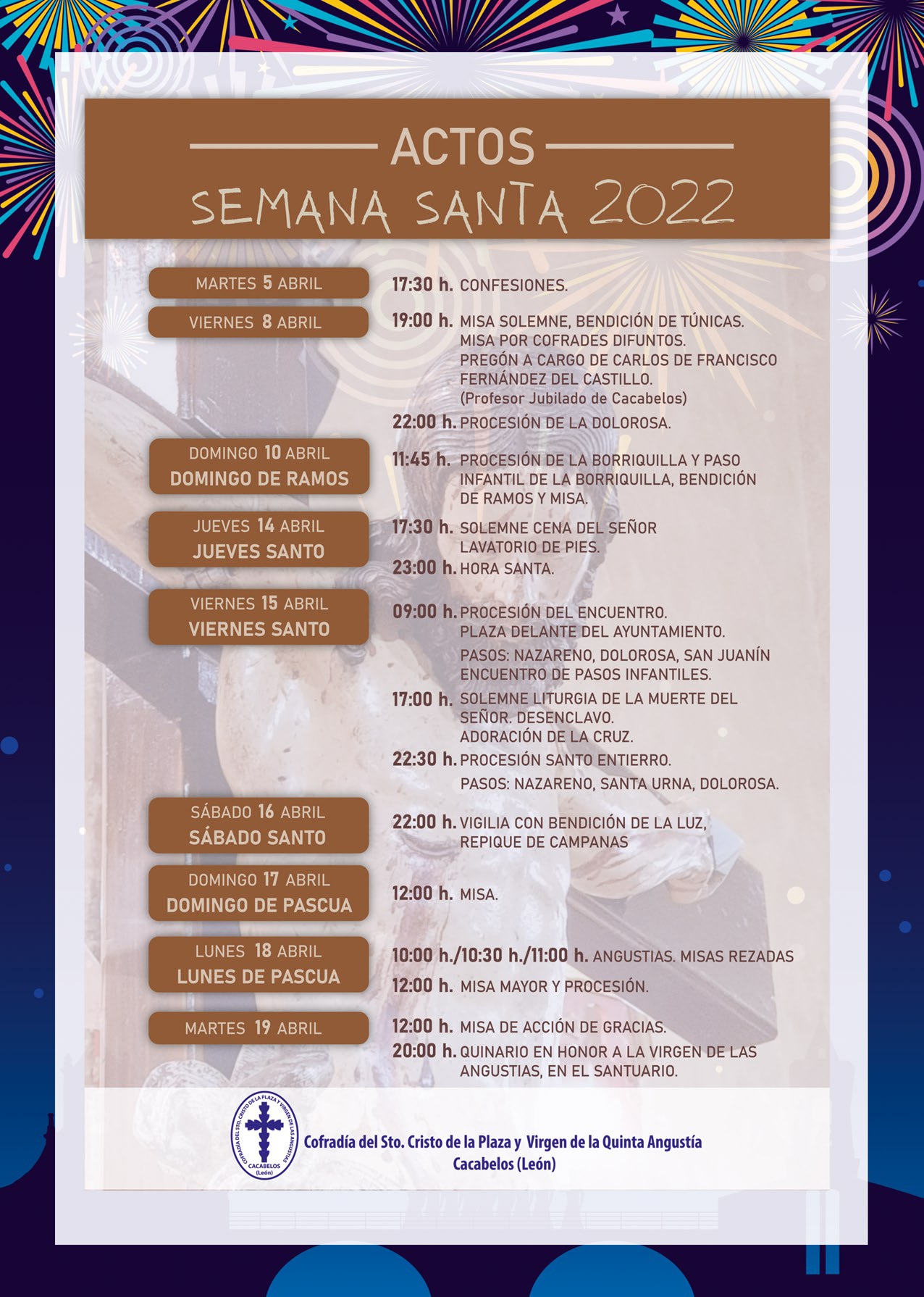Fiestas de Pascua 2022 en Cacabelos. Programa de actividades 18