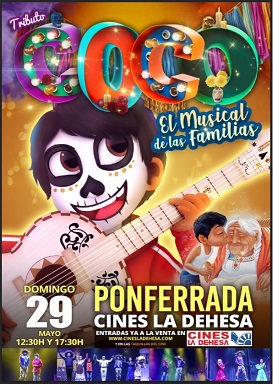 'Coco' el musical de las familias aterriza en Ponferrada el próximo domingo 2