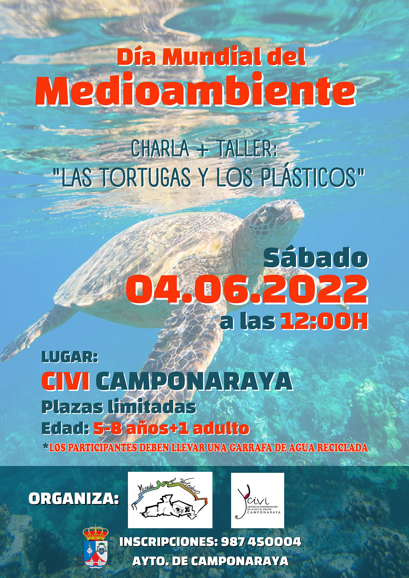 Charla+taller "LAS TORTUGAS Y LOS PLÁSTICOS" en el Civi de Camponaraya 2