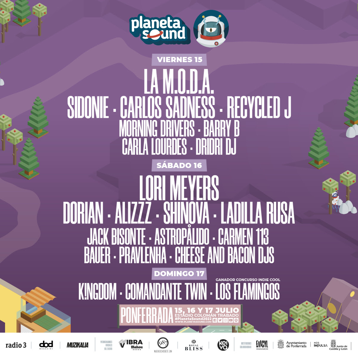 Planeta Sound 2022 desvela su cartel por días y pone a la venta entradas de día 2