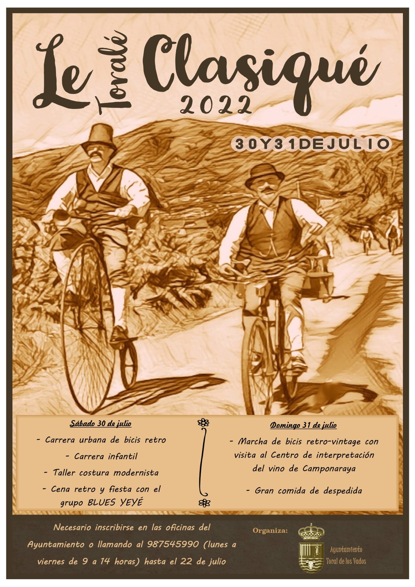 La ruta de 'Le Toralé Clasiqué' saca de nuevo a la calle, las bicis de época de Toral de los Vados 2