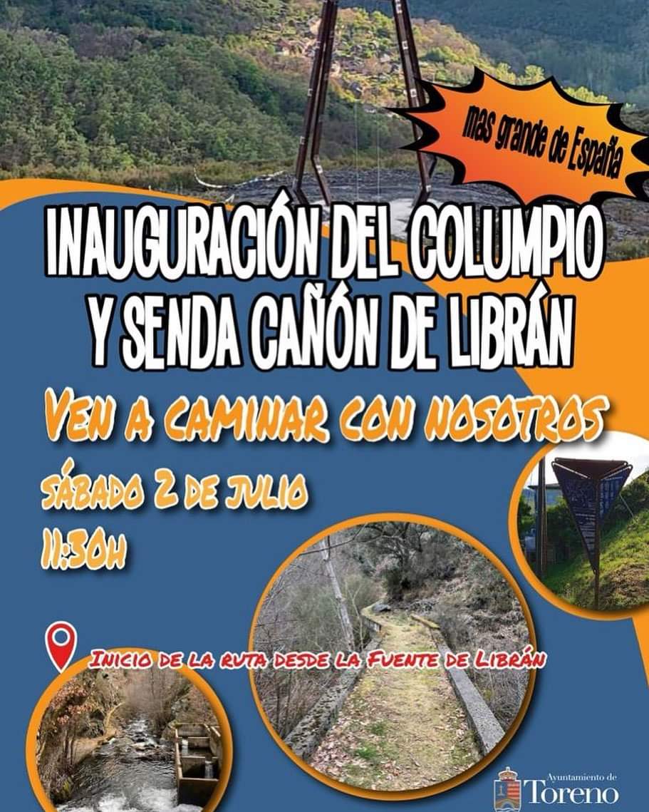 Librán inaugura este sábado el columpio más grande de España y te invita a una ruta por el cañón del río 2