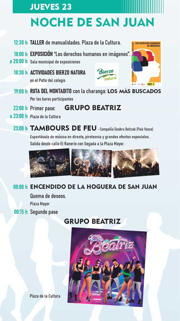 Programa de Fiestas de San Juan 2022 en Toreno. 18 al 25 de junio. Consulta todas las actividades que han preparado 3