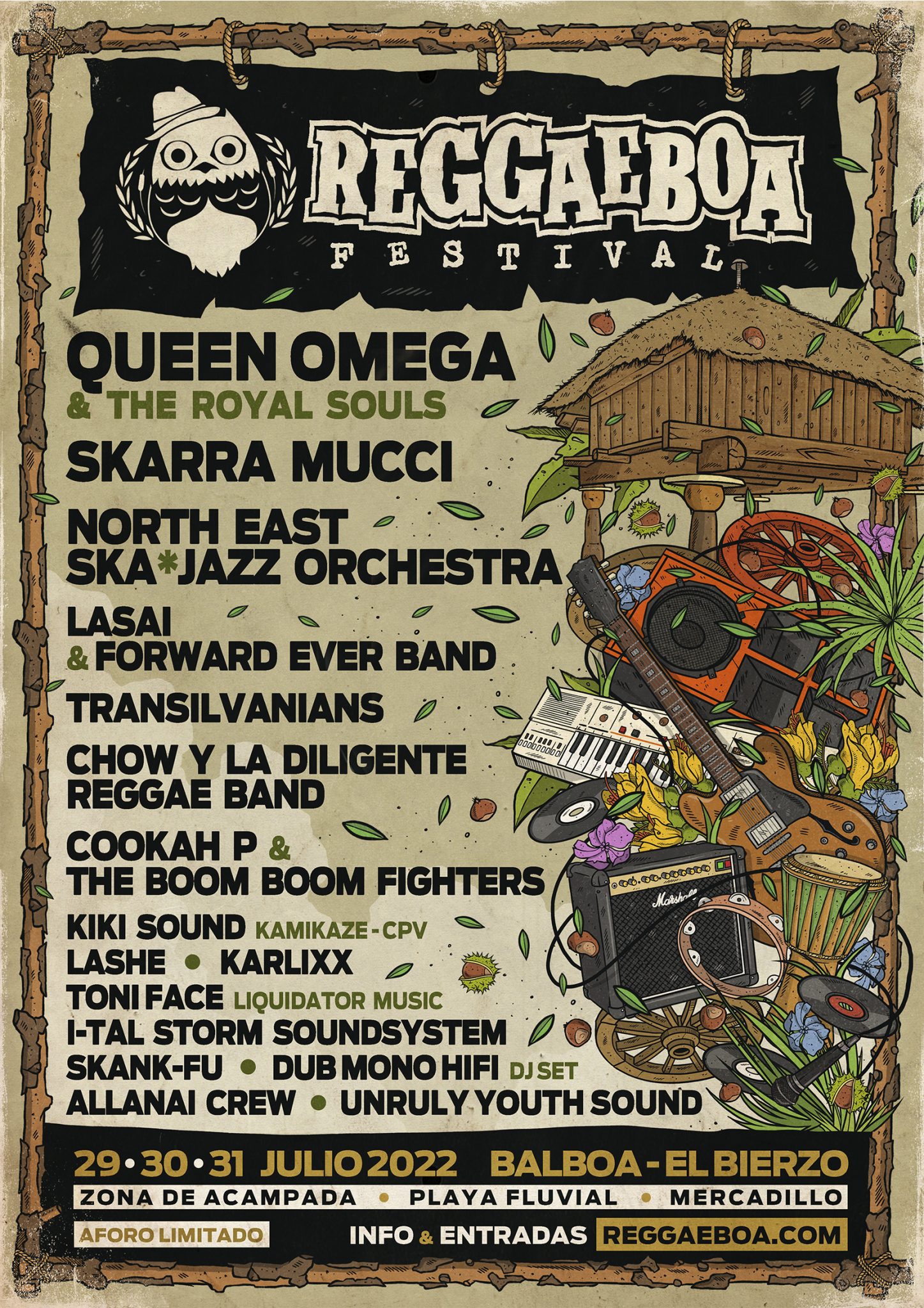 Reggaeboa retorna a finales de julio con un amplio cartel que pasará por el Ska, Reggae o el Drum And Bass 2