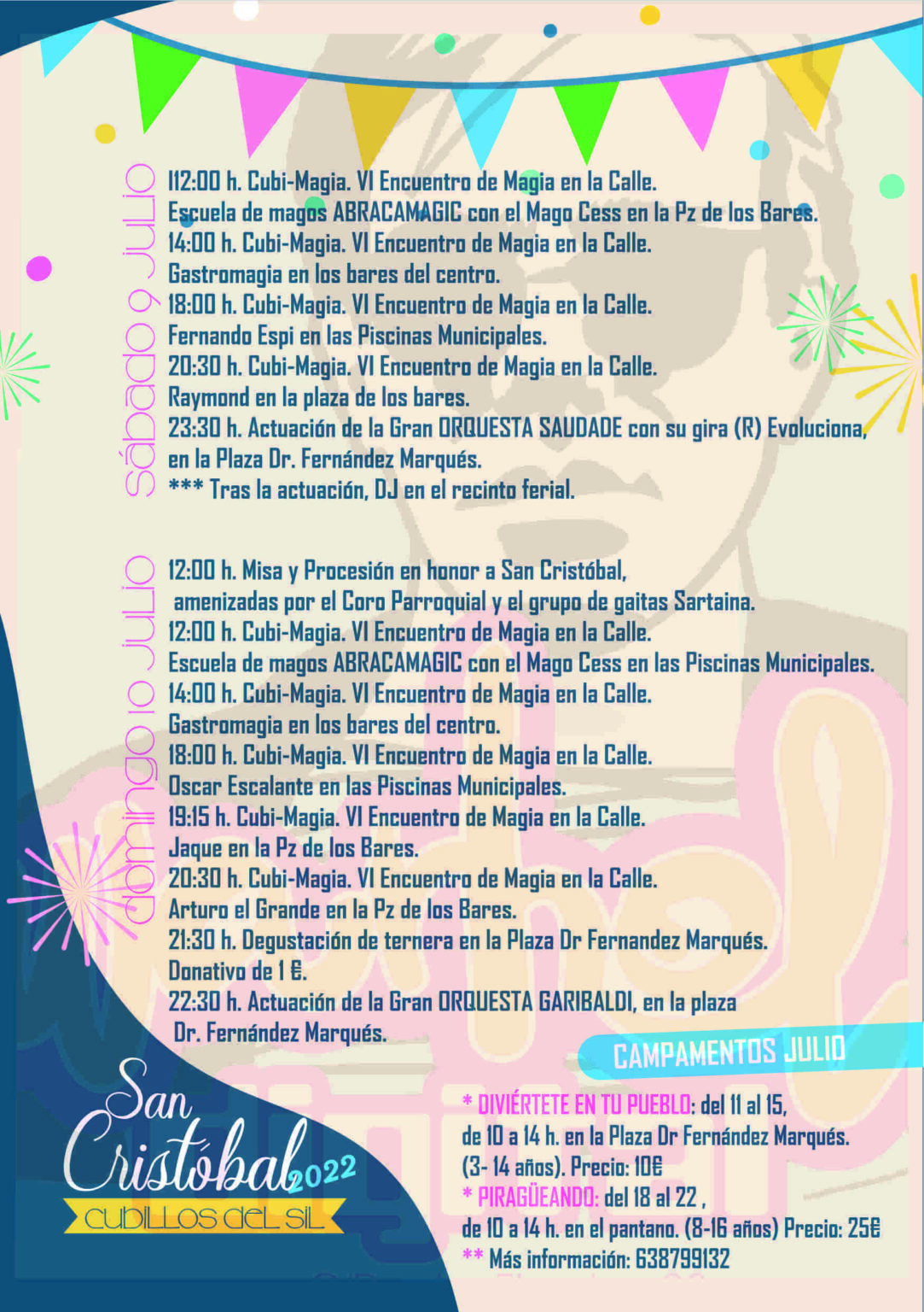 Grandes Fiestas de San Cristóbal 2022 en Cubillos del Sil los días 8, 9 y 10 de julio. Programa de actividades 6