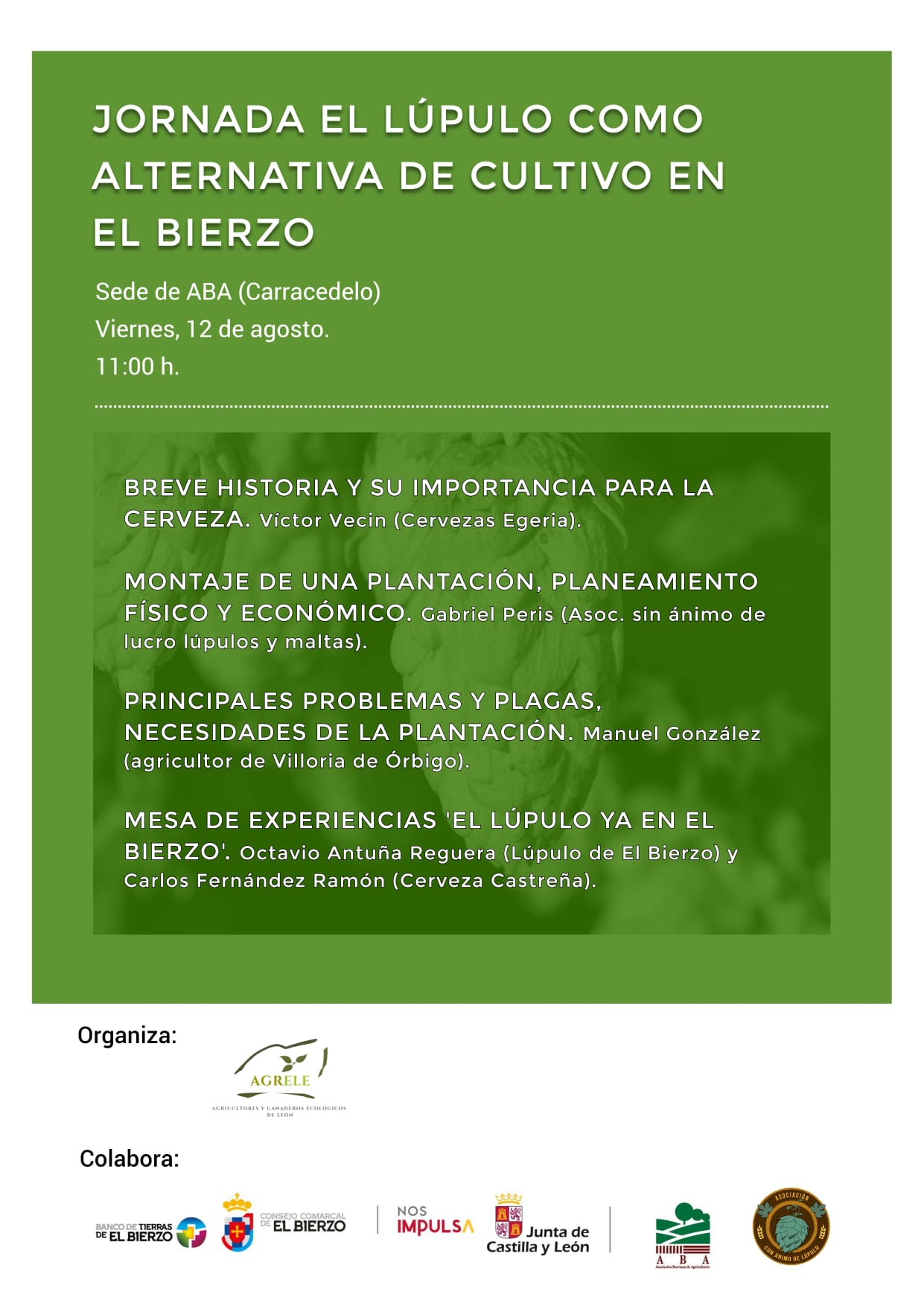 La sede de la Asociación Berciana de Agricultores organiza la charla 'El lúpulo como alternativa de cultivo en el Bierzo' 2