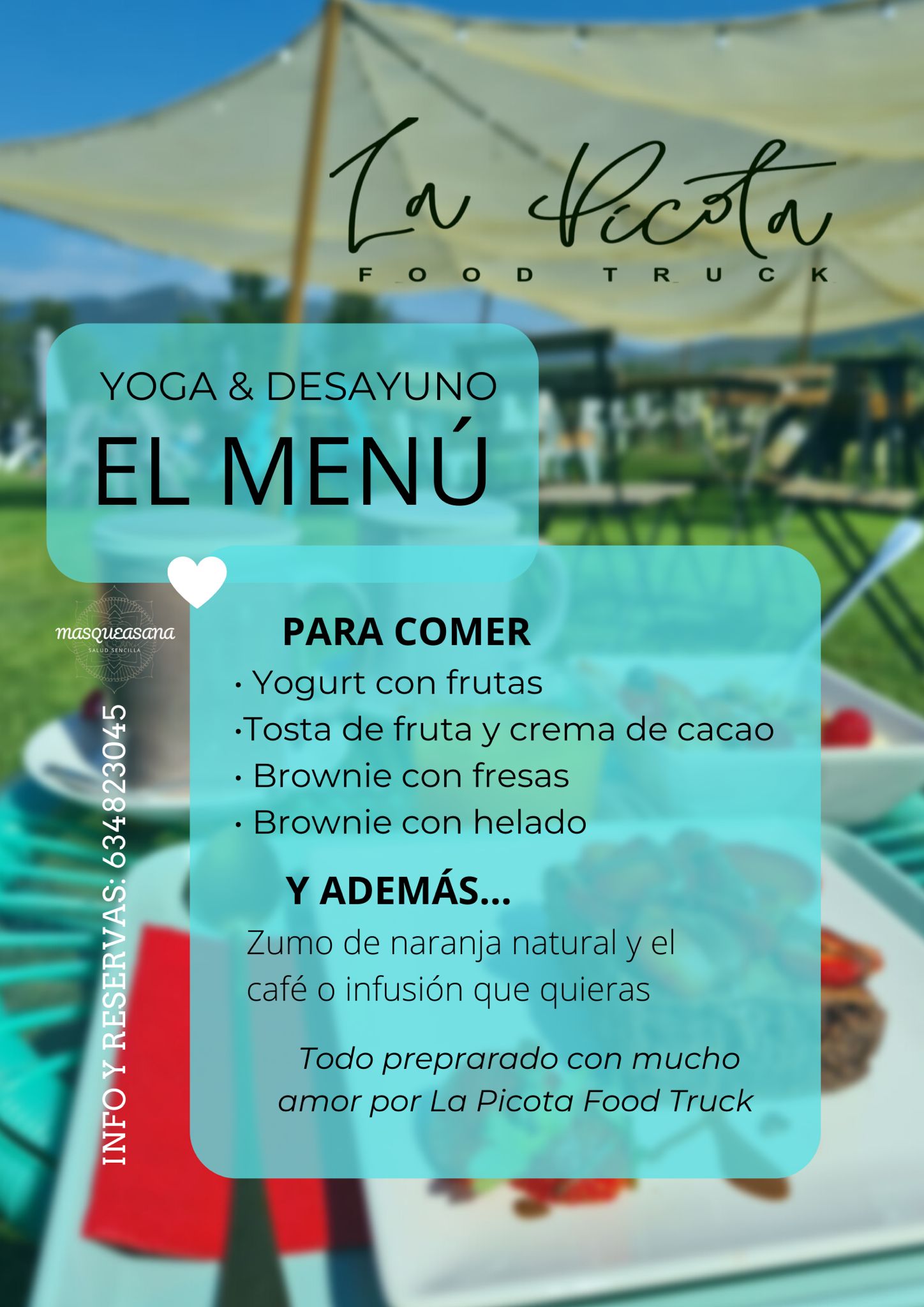 La terraza La Picota de Quilós organiza una mañana de domingo con yoga y desayuno saludable 2